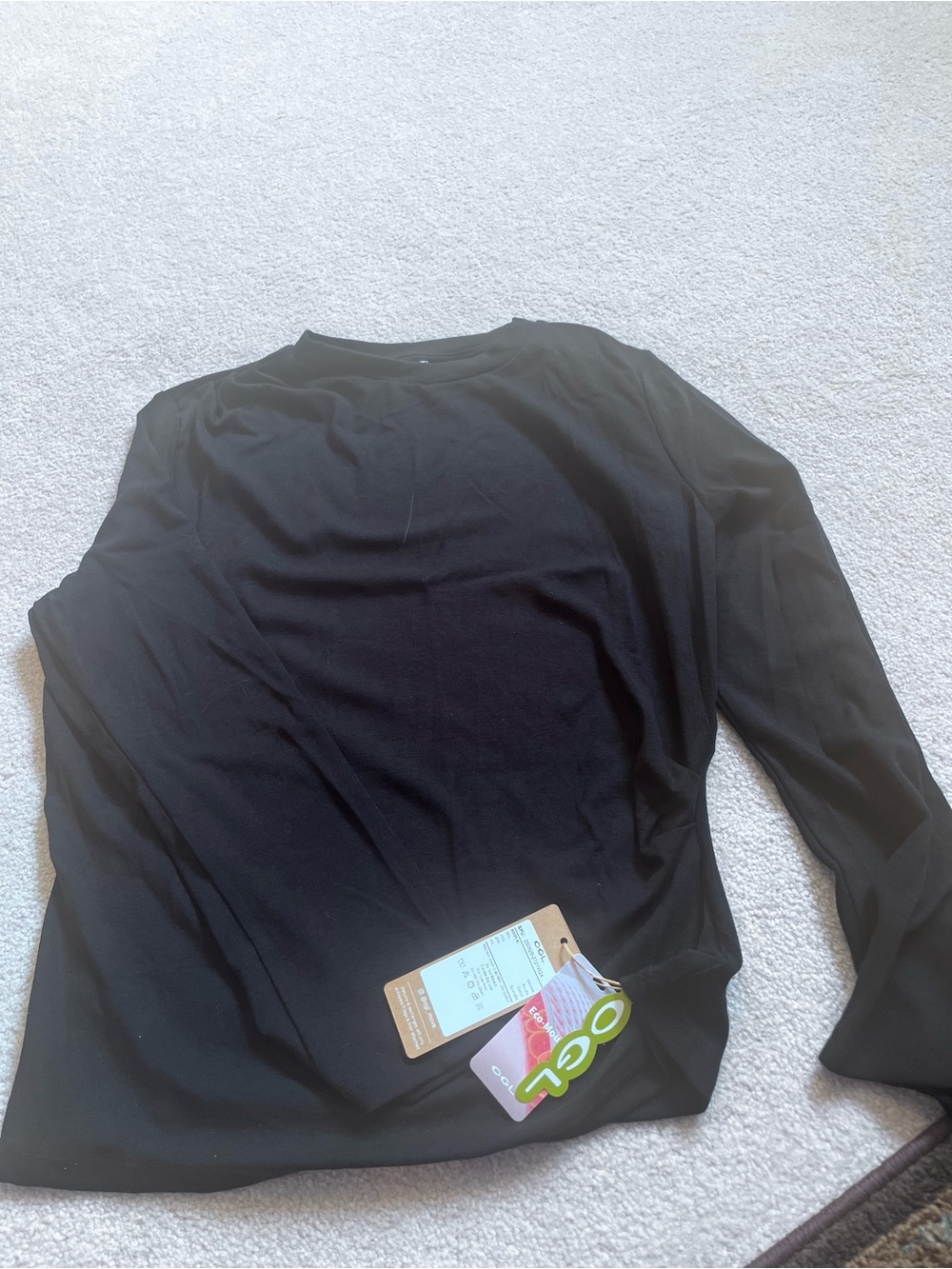 OGL Black Crewneck Long Sleeve Top with Brand Tags